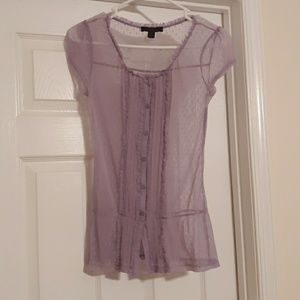 Sheer lilac top
